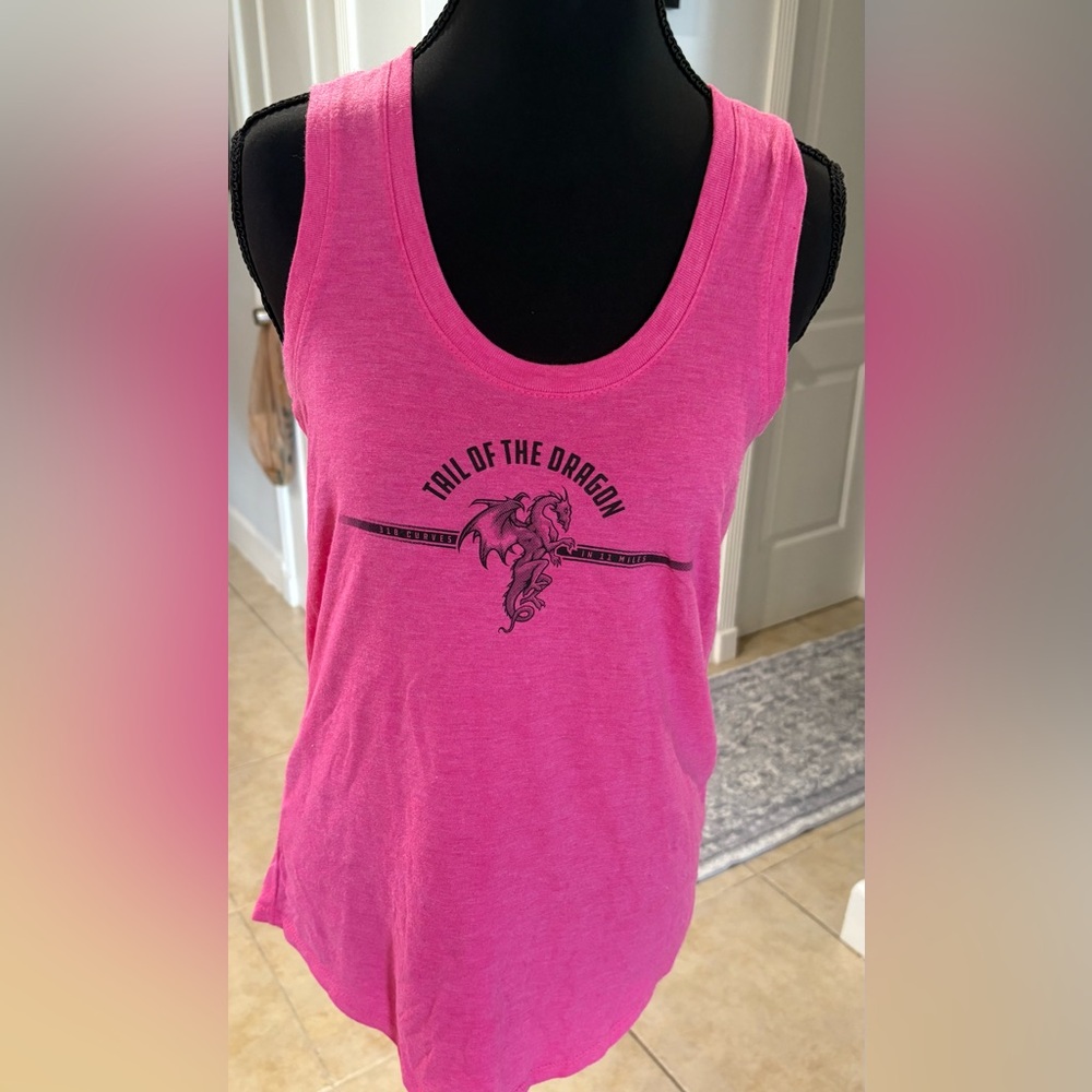 Tail of the Dragon small tank top Pink